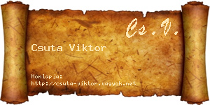 Csuta Viktor névjegykártya